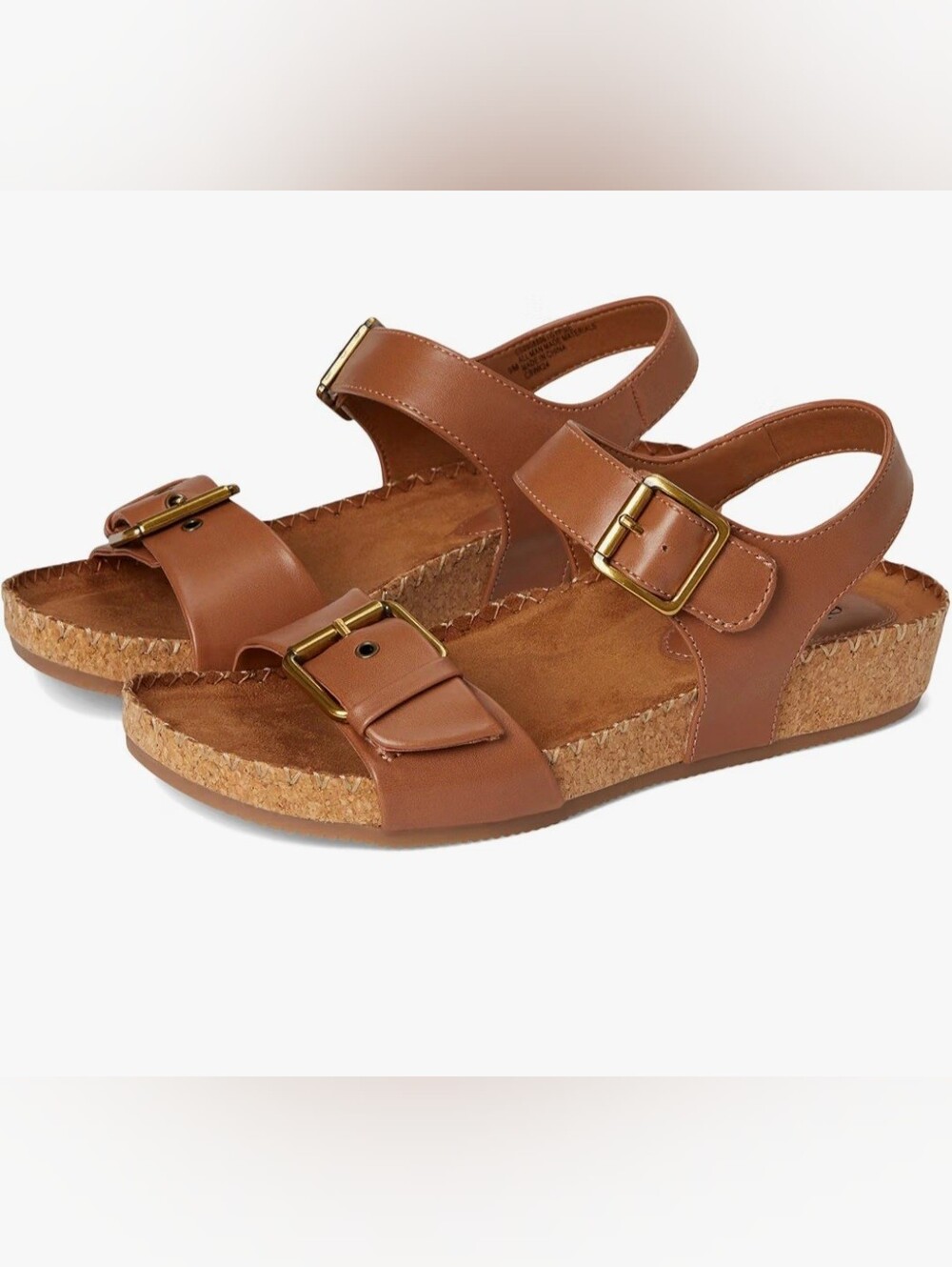 Eurosoft by Sofft Womens Gyspy Comfort Sandals In Luggage Color NWOT